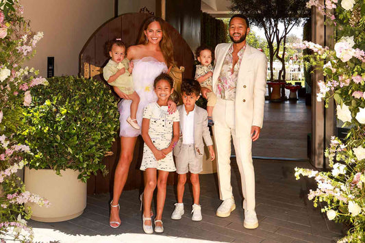 John Legend And Kids Pose At Mother's Day Tea Party