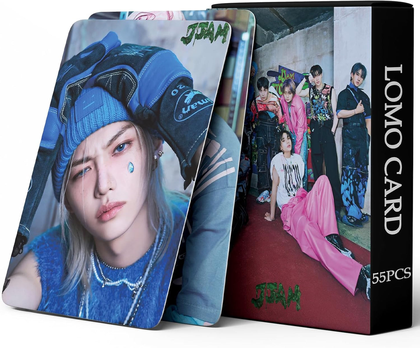 Stray Kids Photocards K-pop Stray Kids ATE Album Photocards 55PCS Stray Kids JJAM Lomo Cards Domin ATE World Tour Photo Ca....