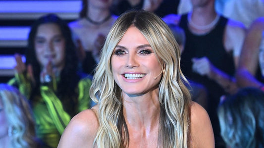 Heidi Klum's Stunning Fashion Moment: Custom-Made Bronze Metallic Swimsuit