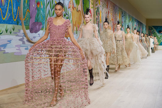 _Dior's Couture Revelation: Elegant Modernity Meets Timeless Mushroom Iconic Legacies. _