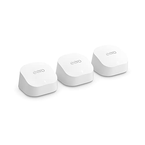 Amazon Eero 6+ Mesh WiFi System for Gigabit Speed Coverage.