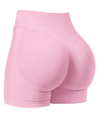 Scrunch Butt Lifting Gym Shorts with Seamless Booty Biker Style Design.