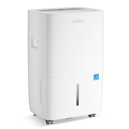 Waykar 80 Pints Energy Star Dehumidifier for Large Spaces and Basements