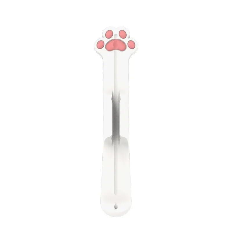 • White Cat Paw Stylus Pen Case • Adhesive Tablet Pencil Holder • Removable Silicone Touch Screen ...