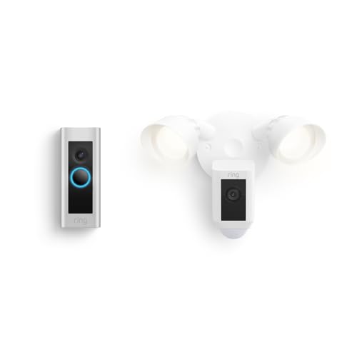 High-Light Security, Motion-Activated Wi-Fi Doorbell with Built-In Floodlight Camera.