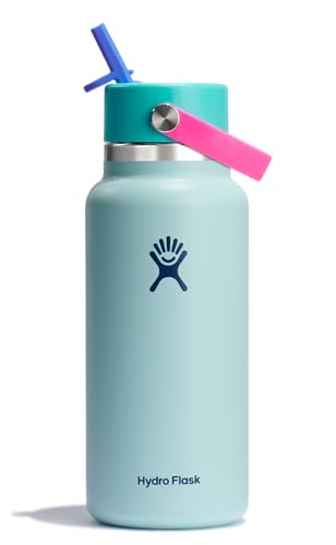 Hydro Flask 32 Oz Insulated Stainless Steel Water Bottle with Wide Flex Straw Cap