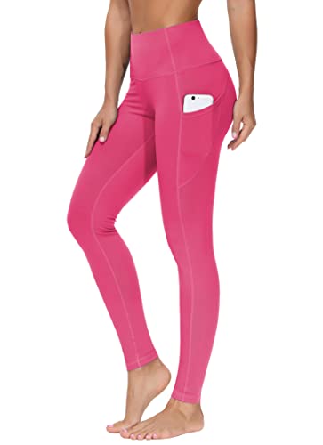 Yoga Pants with Pockets for Women, Tummy Control Workout Leggings.