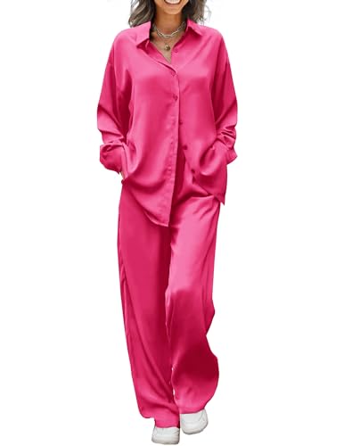 Soft, Stylish Satin Pajama Set for Women's Relaxing Sleep Time.