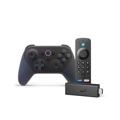 Brings Fire TV Stick with Luna Controller for cloud gaming excellence.