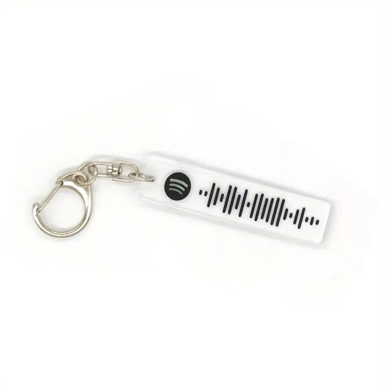 Sound Wave Music Keychain Pendant