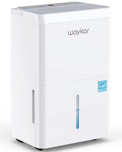 Waykar 80 Pint Dehumidifier: Basement Moisture Eliminated Quietly (40 dB)
