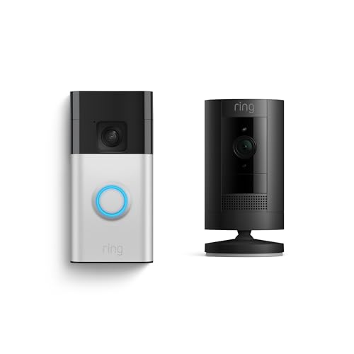 Ring Stick Up Cam Battery Doorbell with Indoor → Outdoor Wireless Security System.