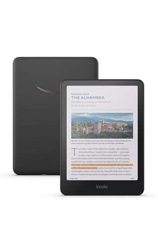 Amazon Kindle with Color Display and Adjustable Warm Light (16GB, No Ads, Black)