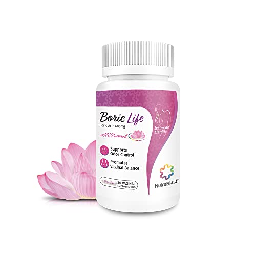 Commercial Boric Acid Vaginal Suppositories for Intimate Health Support Product