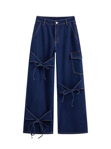 A Critical Examination of CIDER's Low-Waisted Wide Straight Leg Bow Jeans: Fashionable Innovation ...