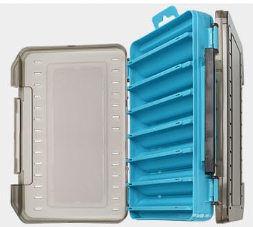 Waterproof Fishing Tackle Box with Dividers and Tray for Organized Storage