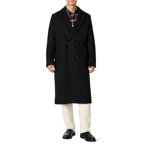 Men's Wool Blend Longline Topcoat