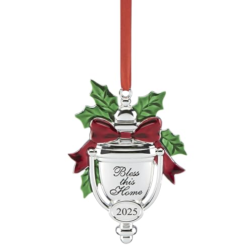Lenox 2025 Bless This Home Silverplate Christmas Ornament