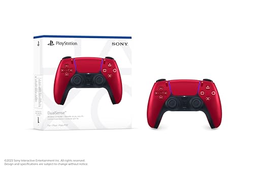 Elegant Design: PlayStation DualSense Wireless Controller in Volcanic Red