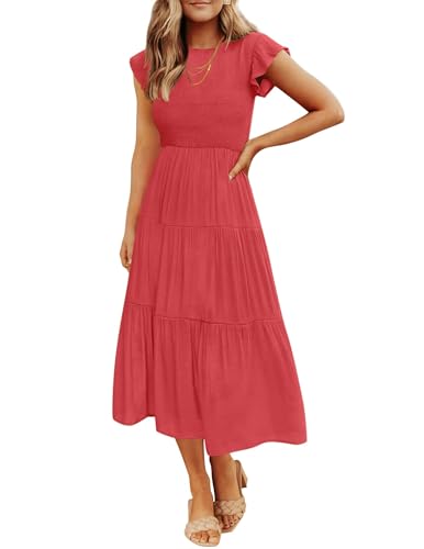 A Critical Examination of the ZESICA Women's 2025 Summer Casual Flutter Short Sleeve Crew Neck ...