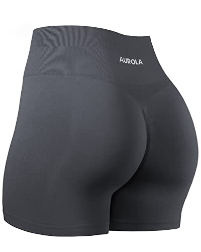 High Waist Seamless Athletic Workout Shorts for Women