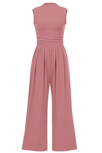 Flattering and Versatile Sleeveless Summer Jumpsuits for Female Warm Weather.