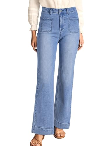 Chic Elevated High-Waisted Wide Leg Jeans for Fashionable Comfort Existence.