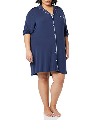 Amazon Essentials Women's Piped Nightshirt