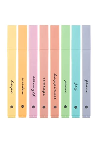 Colorful, convenient highlighter packs with soft tips and quick drying.