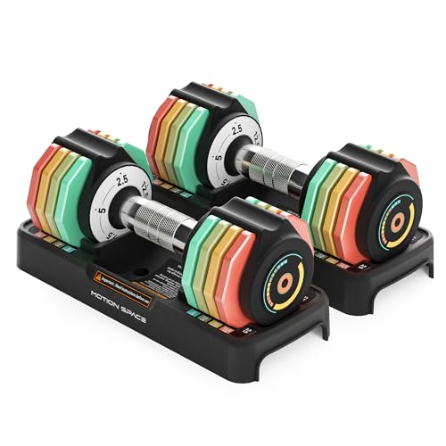 Ergonomic Adjustable Dumbbells for Efficient Weight Selection at Home Workout.