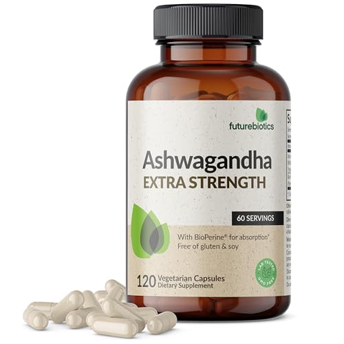 Ashwagandha Supplement with BioPerine for Stress Relief and Mood Support.