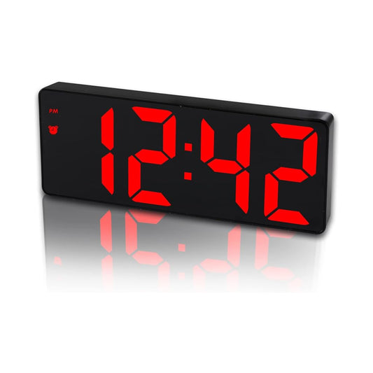 Digital LED Alarm Clock with Adjustable Brightness and 24H Display
