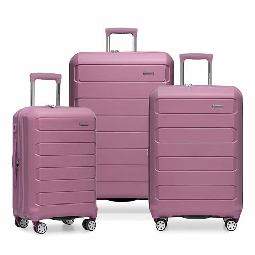 Traveler's Choice Pagosa Indestructible Hardshell Expandable Spinner Luggage Set