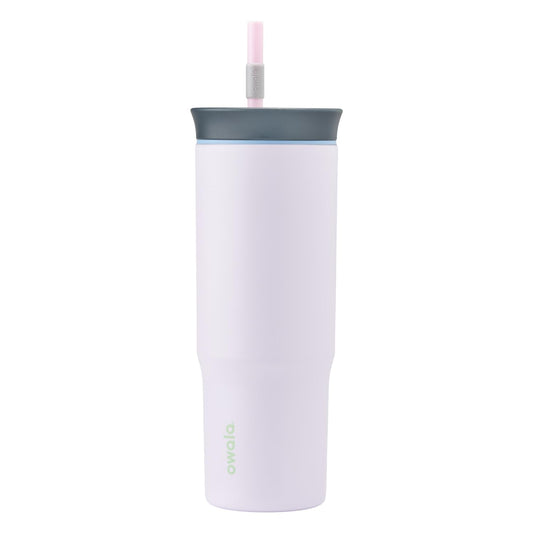 Stainless Steel Travel Tumbler with Spill-Resistant Lid and Insulation Features.