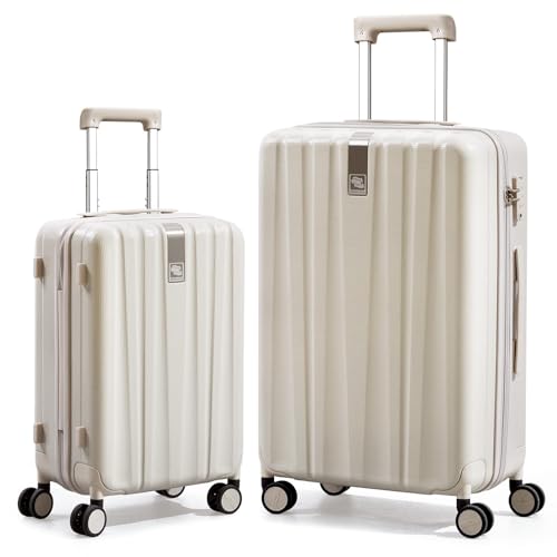 Hanke Luggage Sets 2-Piece Carry-On Luggage with Wheels - PC Hard Shell Suitcases for Travel