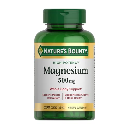 Magnesium Supplement for Bone and Muscle Support and Overall Health.