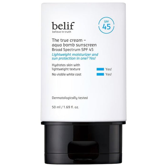 Protection and Hydration in One: Belif's Wide-Spectrum SPF 50 Sunscreen