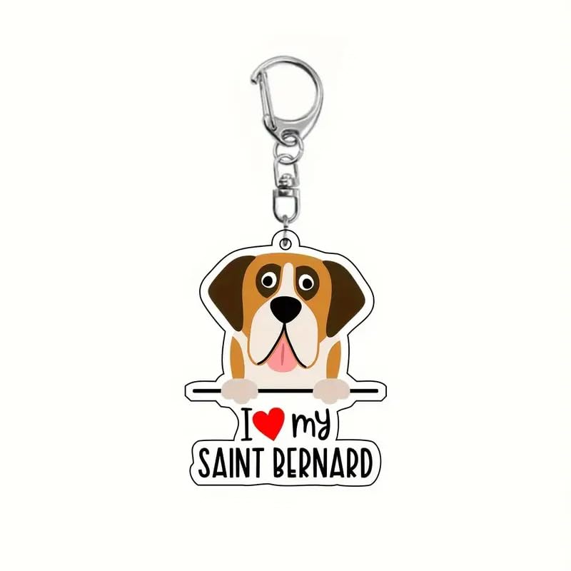 Dog Breed Acrylic Keychain Accessories
