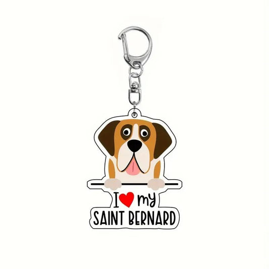 Dog Breed Acrylic Keychain Accessories