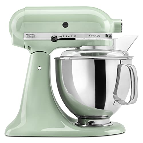 Effortless Baking with KitchenAid's Vibrant Pistachio Tilt Head Stand Mixer Essentials.