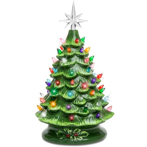 Pre-Lit Ceramic Christmas Tree