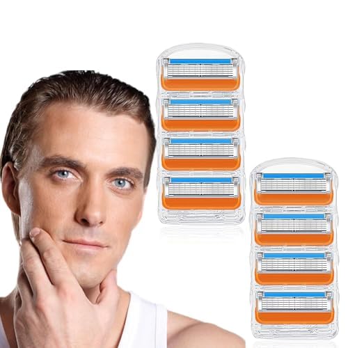 8 PCS Men's Shaving Razor Blade Refills.