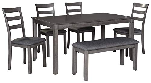 Signature Design by Ashley Bridson 6 Piece Dining Set with Rectangular Table