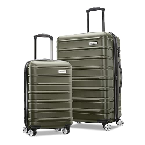 Samsonite Omni 2 Hardside Expandable Luggage with Spinner Wheels, Vita Olive, 2-Piece Set ...