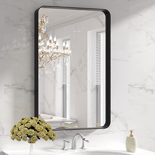 LOAAO Black Metal Framed Bathroom Mirror Review