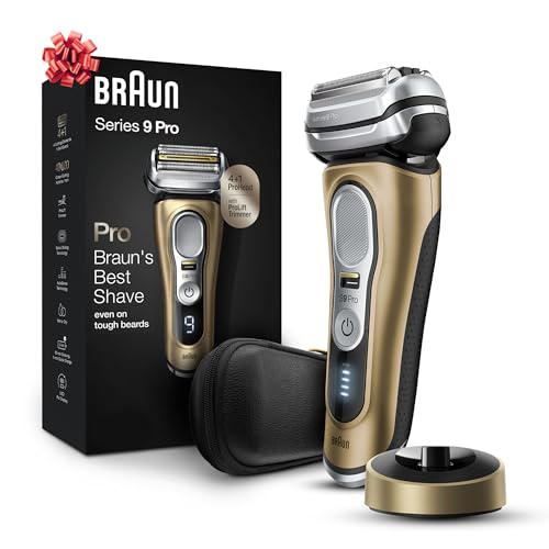 Unparalleled Shaving Experience: High-Tech Braun Series 9 Pro Shaver.