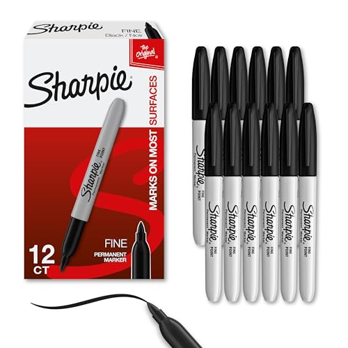 Sharpie Permanent Markers Set for Versatile Use on Multiple Surfaces