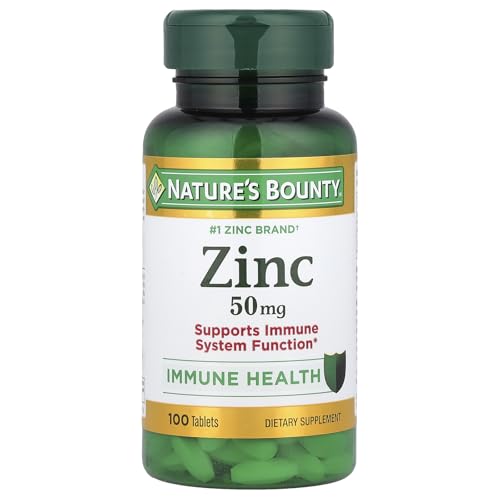 Nature's Bounty Zinc Supplement for Healthy Immune System Support Daily.