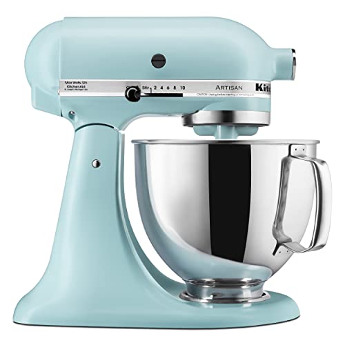 KitchenAid Artisan Stand Mixer with 5 Quart Tilt-Head Pouring Shield.