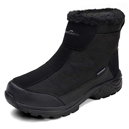 Waterproof and warm men's snow boots for extreme winter conditions.